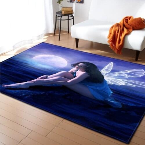 Nordic Carpets Soft Flannel butterfly 3D Printed Area Rugs Parlor Mat Rugs Anti-slip Large Rug Carpet for Living Room Decor
