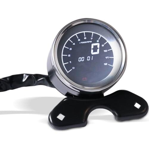 Custom Motorcycle 12V LED LCD Digital Odometer Speedometer Tachometer For Harley Honda Yamaha Suzuki Cafe Racer Bobber Touring