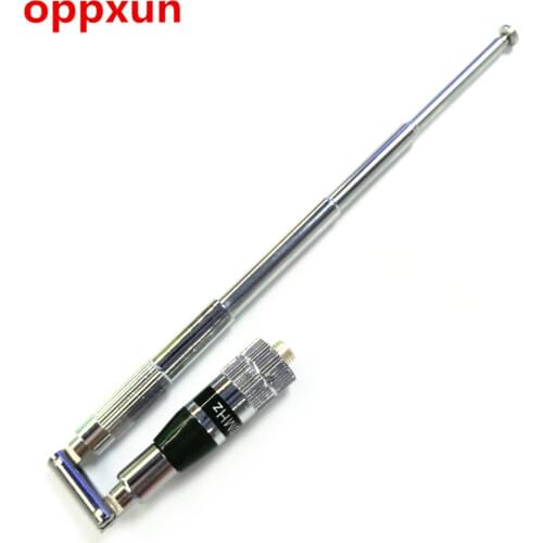 XQF Silver UHF 400-470MHz SMA-MX type Telescopic Antenna for Motorola GP68 GP88 GP88s CP200 HT750 GP300 radio