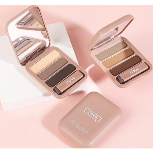 Three-dimensional Three-color Eyebrow Powder Waterproof and Sweat proof Lasting Shadow Repair Powder Makeup Tool