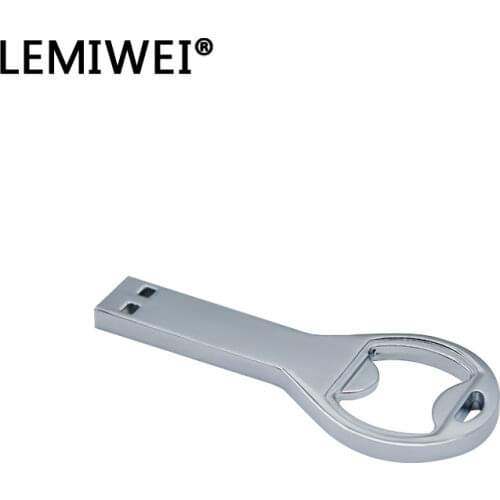 USB 2.0 Reboto Bottle opener USB Flash Drive 4GB 8GB 16GB Corkscrew Mini U Disk 32GB 64GB Metal Pendrive Memory Stick
