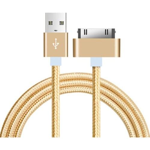1m USB Cable For iPhone 4 s 4s 3GS 3G iPad 1 2 3 iPod Nano itouch 30 Pin Fast Charging USB Cable Charger Adapter Data Sync Cord