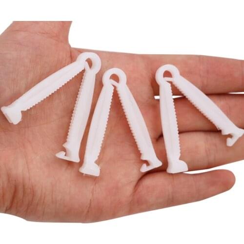 20Pcs Pig Disposable Umbilical Cord Clamps 50mm in Length Puppy Kitten Whelping Farm animals Livestock Ranch Supplies
