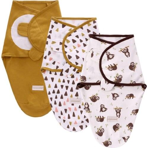 3pcs Set Cotton Cocoon Swaddle Envelope Bag for Discharge For Newborns Sleeping Childrens Extract Envelope Babies Accessories