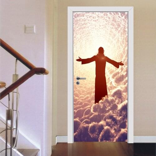 Colomac 3D stereo wall door sticker self-adhesive door renovation decorative creative living room bedroom decoration accessories