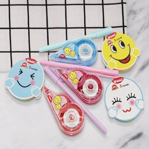 8391Luxury quality gel ink pen sticky notes correction tape Student office stationery Supplies ink pens for writing