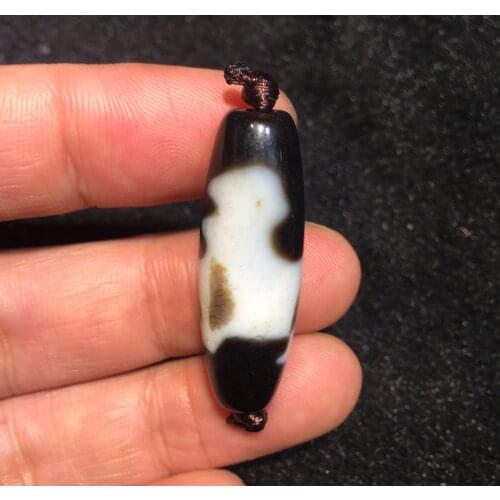 AsL Treasure Magic Power Tibetan old Agate Fortune Kylin Qilin dZi Bead Amulet Fit For Making Bracelet Talisman Timestown