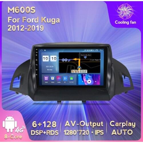 Car Multimedia Player Car GPS Navigator DSP Android 11 RAM 6G+128G Car For Ford Kuga 2012-2019 Multimedia Player