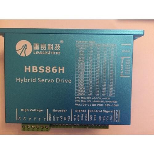 NEMA34 2phase closed loop motor hybrid servo drive HBS86H leadshine 24-75VAC new original