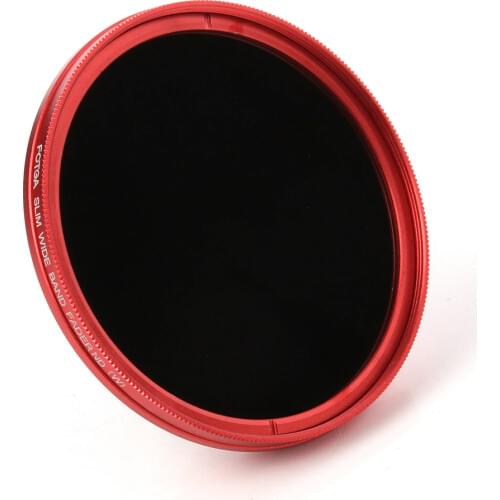 FOTGA 67mm Variable Fader ND Lens Filter ND2 to ND400 ND100 Neutral Density Red