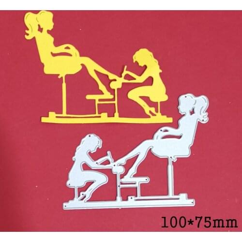 Metal cutting dies 2021 new craft cut die stencils women Paint toenails Scrapbooking paper knife blade punch dies template