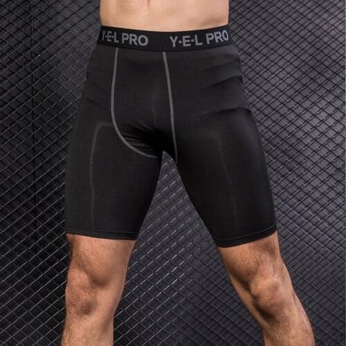 Mens Gym Shorts Sport Compression Shorts Black Fitness Short Training Men Gym Shorts Tight Workout Pantalones Cortos Underwear