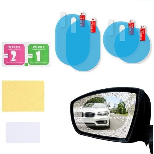 2 Pcs Car Rainproof Film Car Car Rearview Mirror protective Rain proof Anti fog Waterproof Film Membrane Car Sticker Accessories