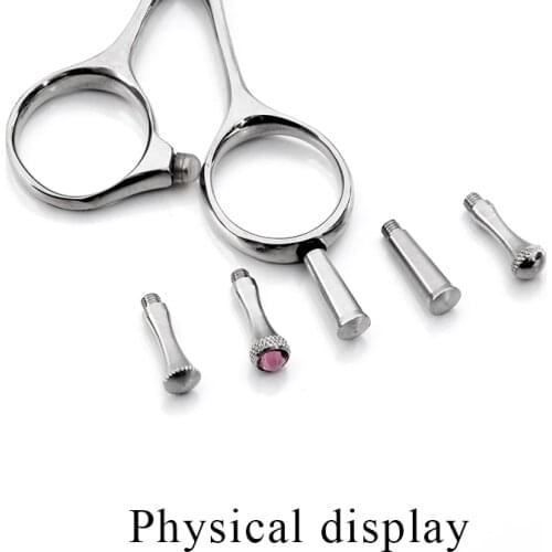 Professional hairdressing Removable Finger Rest Stainless Steel Hair Scissor Part Tail Nail Clavo De Cola M:3*0.5mm 2pieces/lot