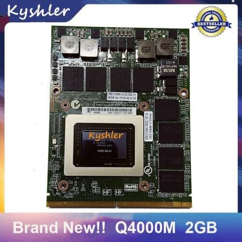 Original Q 4000M Q4000M 2G CN-0HGXY3 HGXY3 Video VGA Graphic Card N12E-Q3-A1 for Dell M6600 M15X HP 8760W Fast Shipping