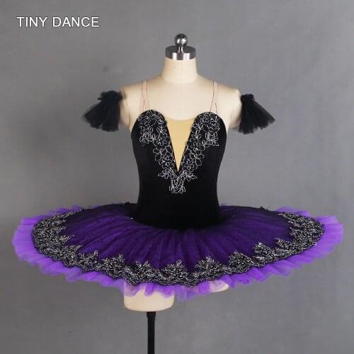 Adult Girls Professional Ballet Dance Tutu Costume 7 Layers Pleated Tutu Skirt for Performance Solo Pancake Tutus 6 Color BLL044