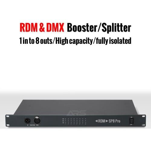 RDM Splitter 8 PRO DMX 512 Controller 8 Port RDM To DMX Converter For Stage LED Lights Live Show Events Festival
