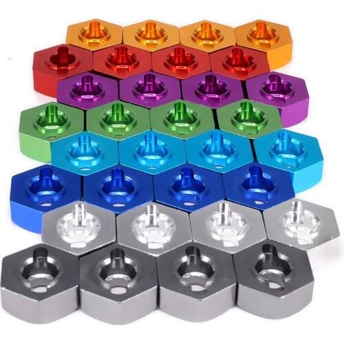 12mm Wheel Hex Hub Adapter 5mm Thick For Rc Hobby Model Car Aluminum 1/10 Tamiya CC01 Upgraded Hop-Up Parts Crawler FJ CRUISER