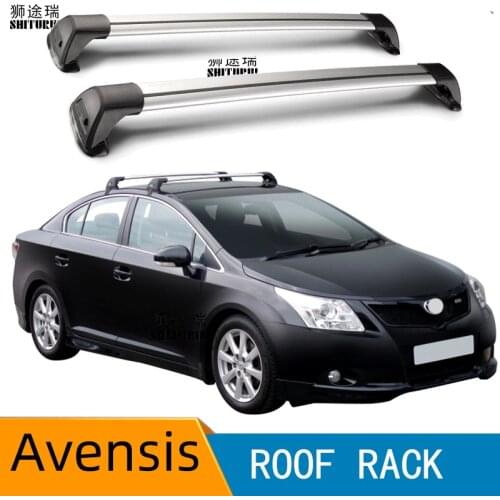 SHITURUI for Toyota Avensis Estate T27 2009-2019 Ultra Quiet Truck Roof Bar Car Special Aluminum Alloy Belt Lock
