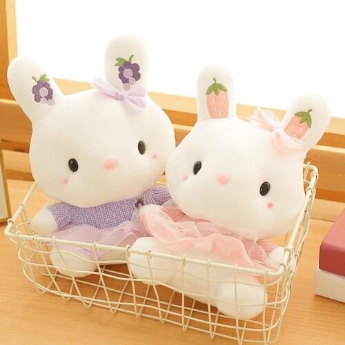 Cute Pillow Toy Stuffed Home Decor Washable Comfortable Bunny Shape Plush Doll Gift for Bedroom