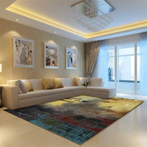 Modern abstract ink nordic Child crawling blanket carpet living room coffee table bedroom bedside custom full rectangular carpet