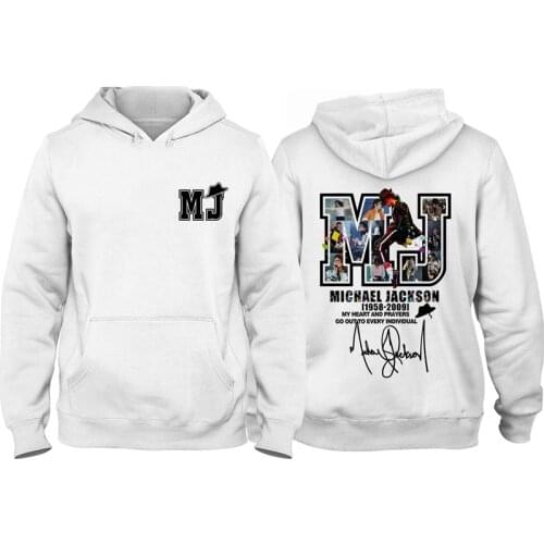 SUNOWE Michael Jackson Print Hoodies Singer Men Women Pullovers Sweatshirts Anime Hoody Streetwear Tops Winter Clothes