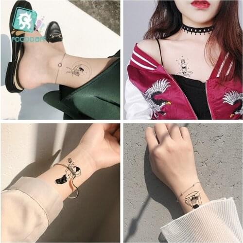 Waterproof small fresh Tattoo Sticker original personality dark figure Tatto Sticker Temporary Tatoo tatouage temporaire femme