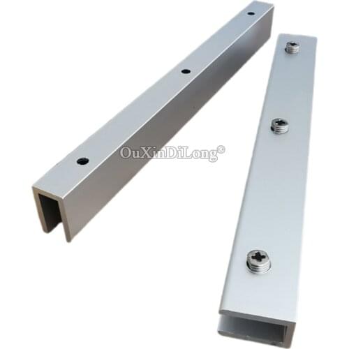 10PCS Glass Clamp Lengthen Glass Shelf Brackets Aluminum Shelf Holder Supports Brackets Clamps For 15-16mm Glass GF400