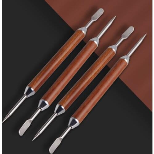 1PCS Coffee Pull Needle Wooden Handle Latte Art Pen Tamper Needle Creative High Quality Fancy Coffee Stick Tools