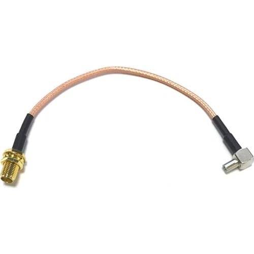 1PC SMA Female Jack Nut To TS9 male Connector right angle RG316 Coaxial Cable SMA to TS9 Adapter 15CM 6inch
