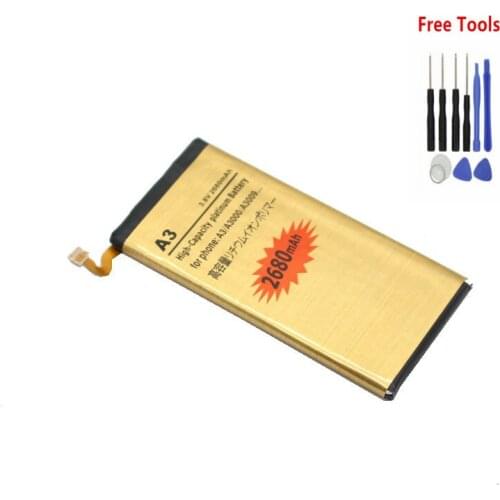 1x 2680mAh EB-BA300ABE 3.8VDC Replacement Battery For Samsung Galaxy A3 (2015) A3000 A3009 SM-A300F A300F SM-A300FU A300 + Tool