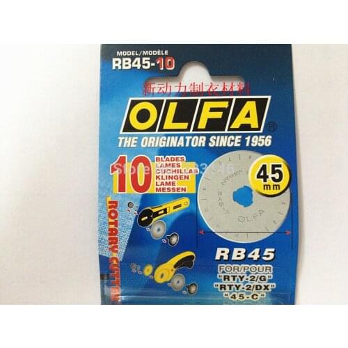 Olfa RB45-10/RB45-1/RB45H-1 45mm Rotary Cutter Blade Rotatif Rundschneider Taglierina Rotante FOR RTY-2/X RTY-2/NS/RTY-2/G RTY2C
