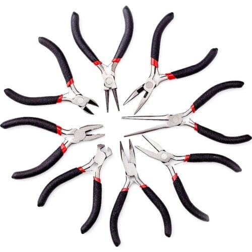 8Pcs/set Jewelry Pliers Sets Polishing Carbon-Hardened Steel DIY Tools Equipment Kit for Jewelry Making Crafts Supplies