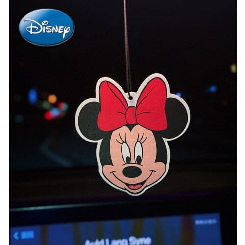 Disney Mickey Minnie Car Fragrant Car Long-lasting Aromatherapy Wardrobe Pendant In-car Deodorant Balm Pendant Accessories