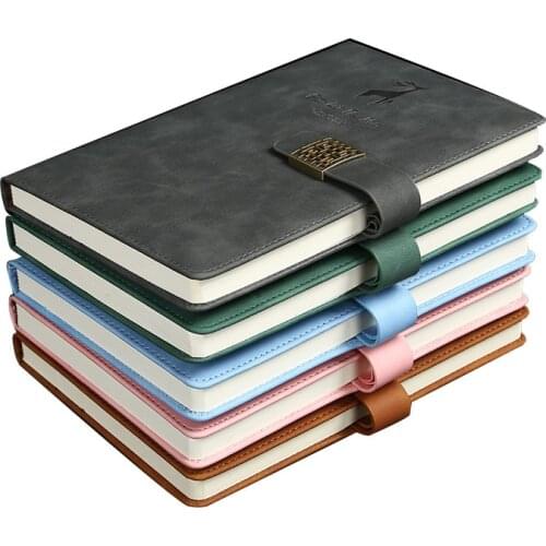 Super Thick A5 Leather Journal Notebook For School Daily Planner Work Note Book Business Gift Notepad Stationery Office Supplies