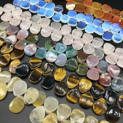 13x18mm Natural Semi-precious Stone Loose Beads Strand Horizontal Hole Water Droplets Twist Shape Agate Crystal Jewelry Beads