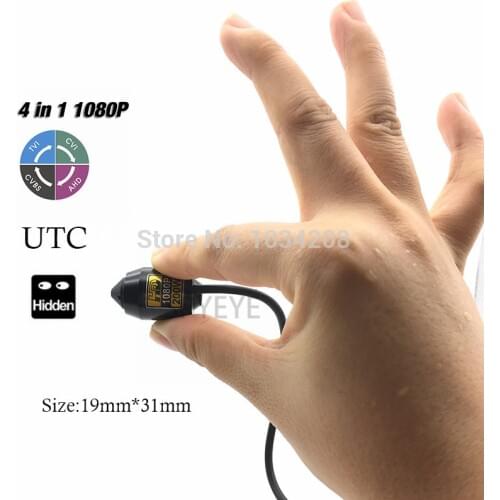 CCTV Micro Bullet Sony IMX323 Senor 2.0MP 1080P Mini Bullet AHD/TVI/CVI/CVBS Camera UTC 4 IN 1 Covert Security Use With Bracket