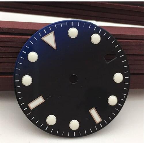 Black Blue Green White 28.5mm Watch Dial for NH35A Mechanical Watch Movement