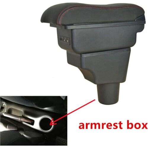 For Toyota Sienta Armrest box central Store content box with cup holder ashtray with USB interface