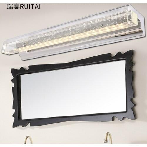 Elegant LED square crystal lens ark lamp lens headlight k9 bubbles bathroom make-up desk lamp Free shipping