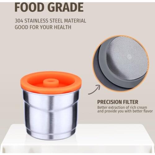 ICafilas Coffee Filter For illy Y3.2 Reusable Cafe Capsule Cup Dripper Stainless Steel Refillable Coffee Grinder & Powder