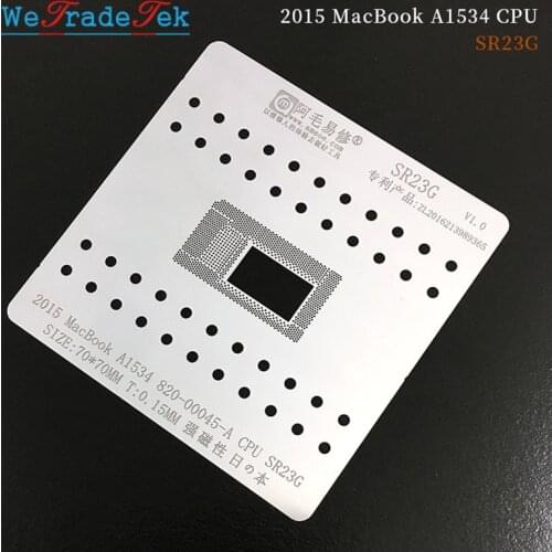 IC Chip MAC BGA Reballing Stencil Kit Solder Template for Macbook 2015 A1534 820-00045-A CPU SR23G RAM Tin Plant Net Solder