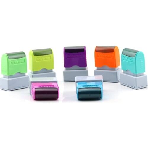 Personalizado fotosensible firma sello DIY tu de dibujos animados nombre sello DIY Scrapbooking diario Tarjeta de boda Decoratio