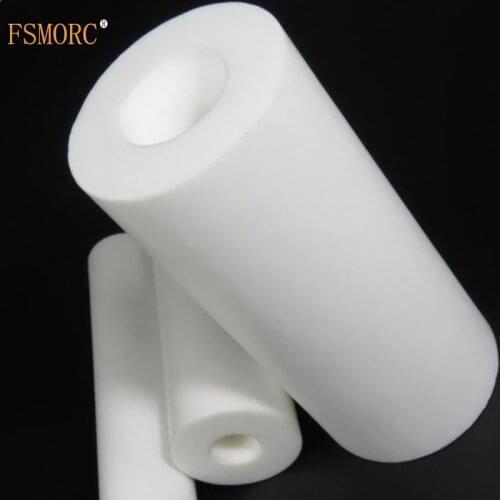 OD50 ID44 length 250mm PTFE bar White polytetrafluoroethylene hollow rod environment-friendly non-toxic DIY PTFE sleeve