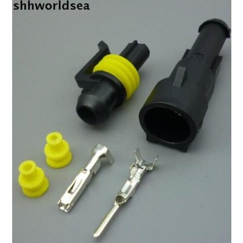 Shhworldsea Free Shipping 10pcs/lot 1.5mm Car Motorcycle 1 Pin Waterproof Electrical Wire Cable Connector Plug Auto socket