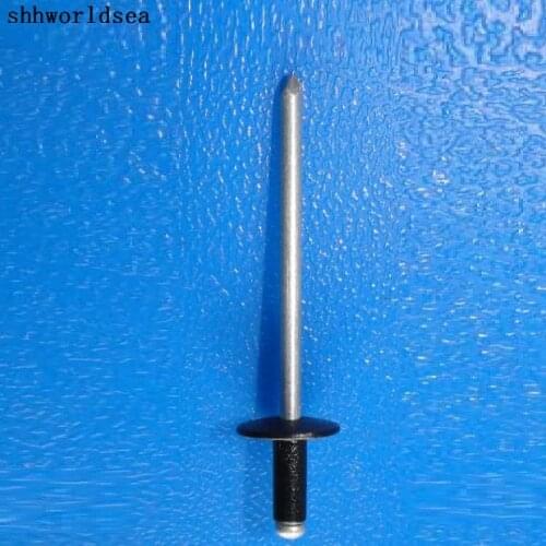Shhworldsea Black & Silver White Steel Mandrel Aluminum Rivet Fastener Clip For Ford