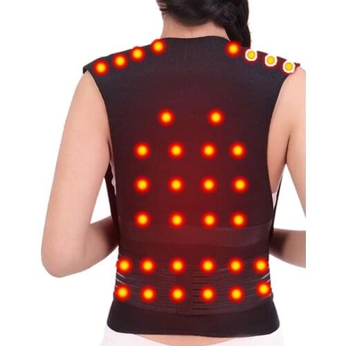 Tourmaline Vest Self-heating Brace Support Belt Posture Corrector Spine Back Shoulder Lumbar Pain Relief Men And Women Sitting