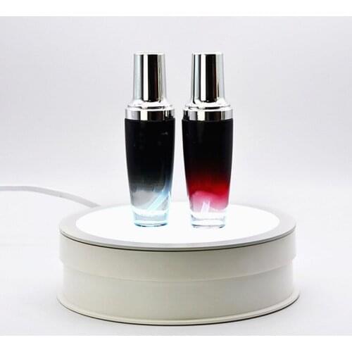 NEW Bright Jewelry Electric RotatingTurntable Display Stand with Light , Automatic for Photography Organizer Crystal Base