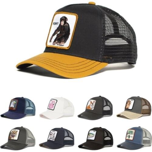 High Quality Fashion Animal FUNKY Anime Snapback Cotton Baseball Cap Men Women Hip Hop Dad Mesh Trucker Hat Dropshipping