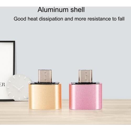 Charger Adapter Charging Data Transmission 2 in 1 Micro-USB to USB Female Converter for Mobile Phone